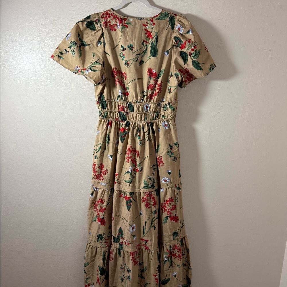 NWT 🌟 Anthropologie Somerset Khaki Maxi Dress - Picture 14 of 14
